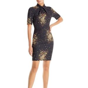 Black Halo Zana Twist Next Sheath Dress Size 2